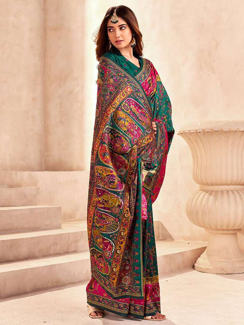 women self design bordered saree with blouse - 22274211 -  Standard Image - 1