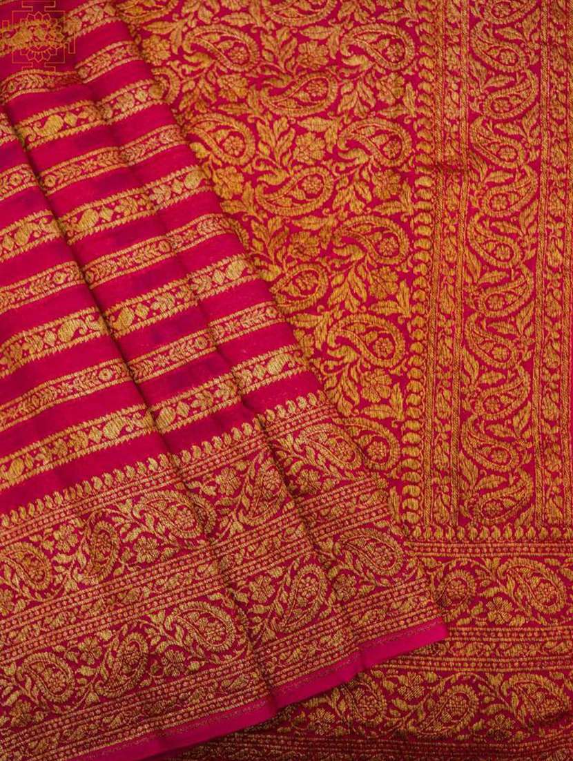 women self design banarasi saree with blouse - 22274221 -  Standard Image - 4