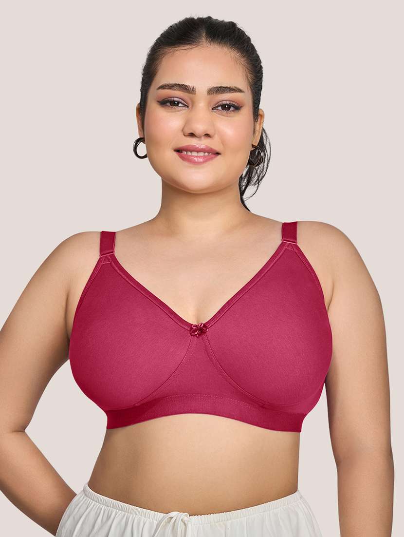 women plus size solid minimizer bra