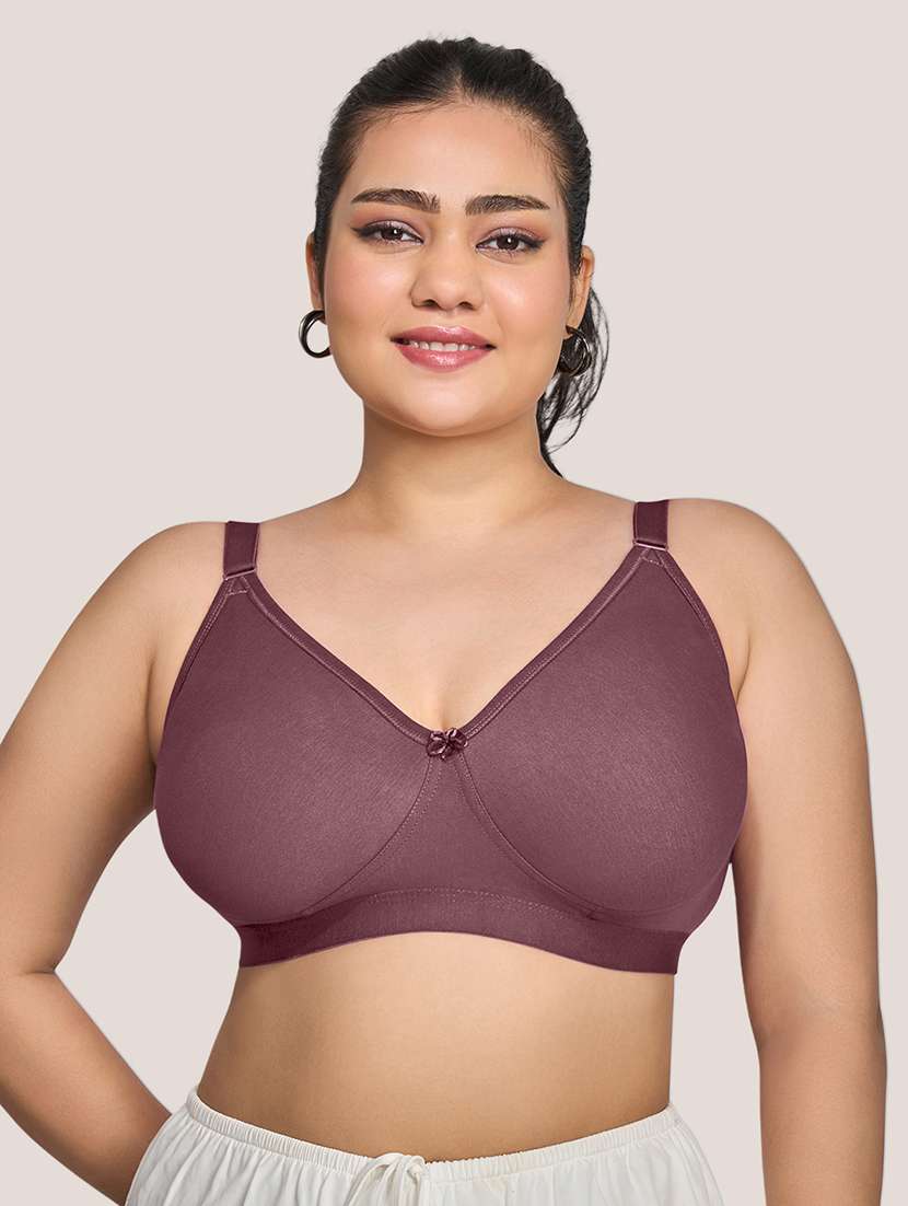 wome pack of 3  plus size solid minimizer bra - 22274244 -  Standard Image - 1