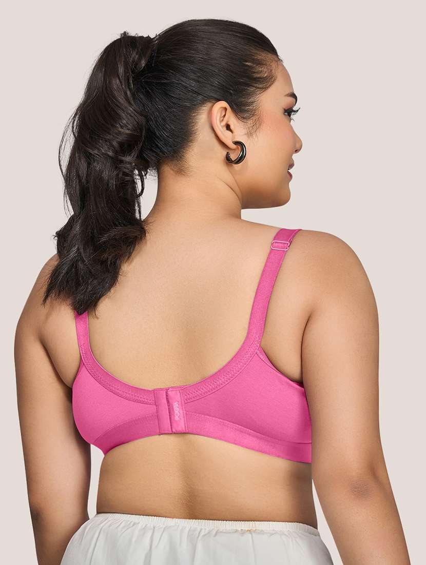 wome pack of 3  plus size solid minimizer bra - 22274244 -  Standard Image - 6