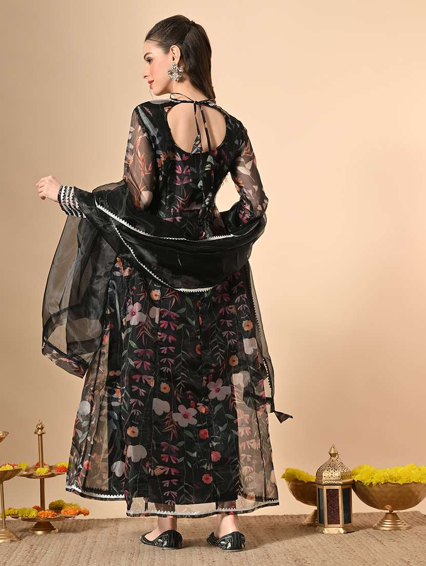 women floral print long sleeve anarkali kurta - 22274267 -  Standard Image - 4