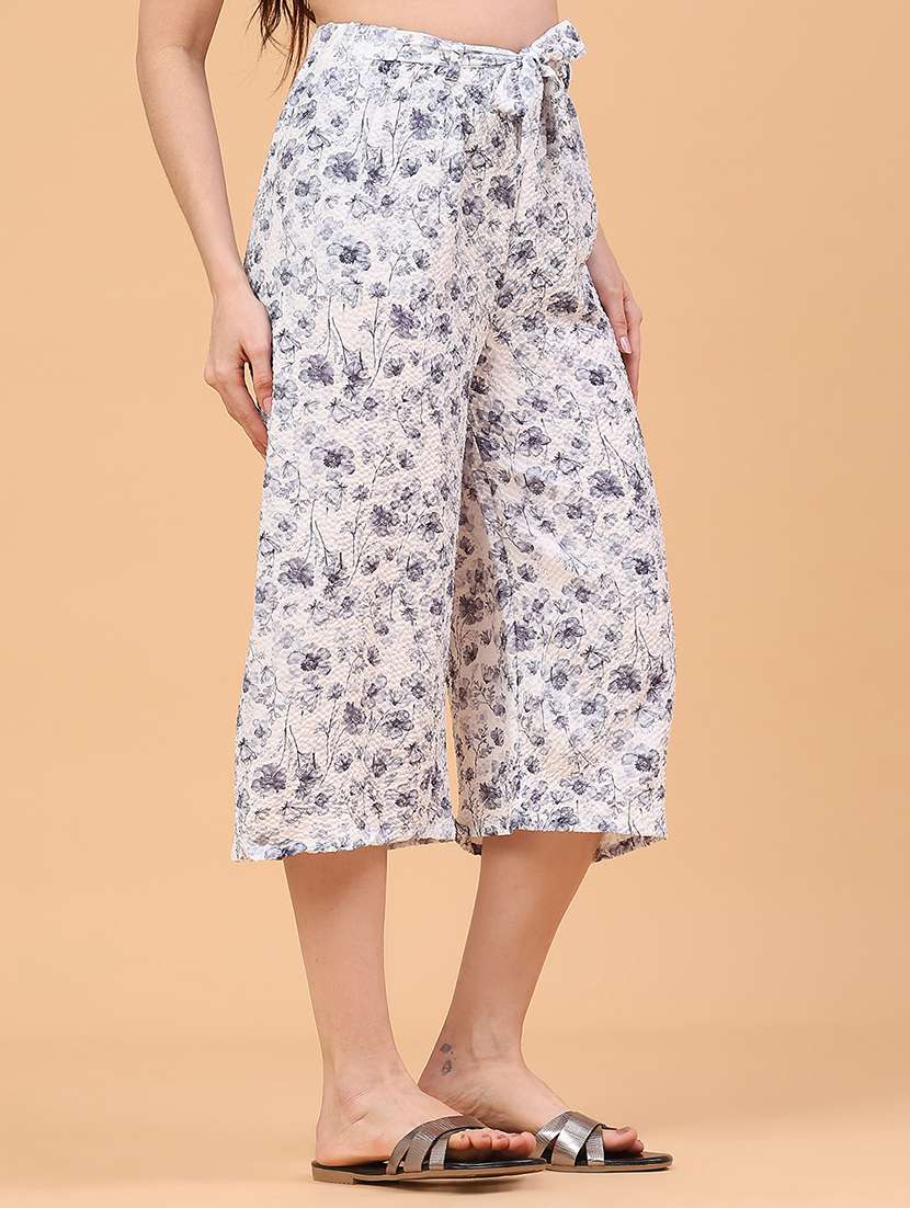 women printed mid rise capri - 22275150 -  Standard Image - 1