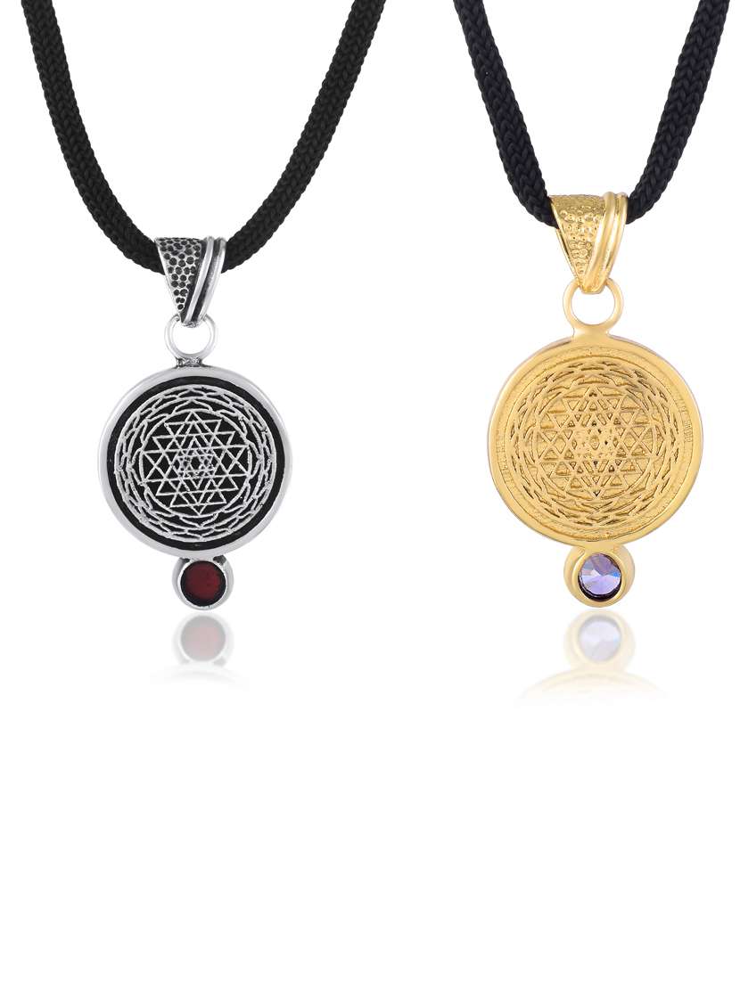 brass mangal and shani suraksha kawach pendant combo - 22275227 -  Standard Image - 1