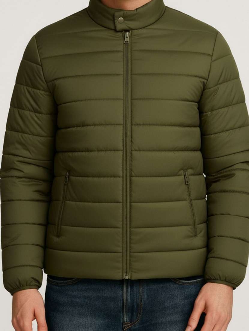 men solid long sleeve lightweight puffer jacket - 22275475 -  Standard Image - 4