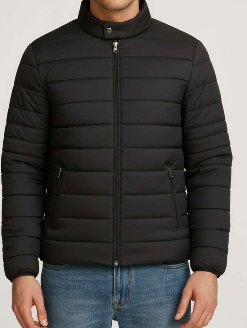 men solid long sleeve lightweight puffer jacket - 22275476 -  Standard Image - 4