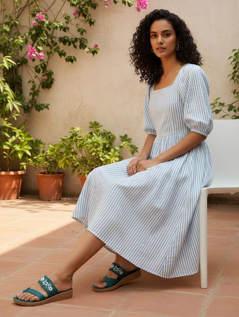 women printed open toe sandal - 22275485 -  Standard Image - 1