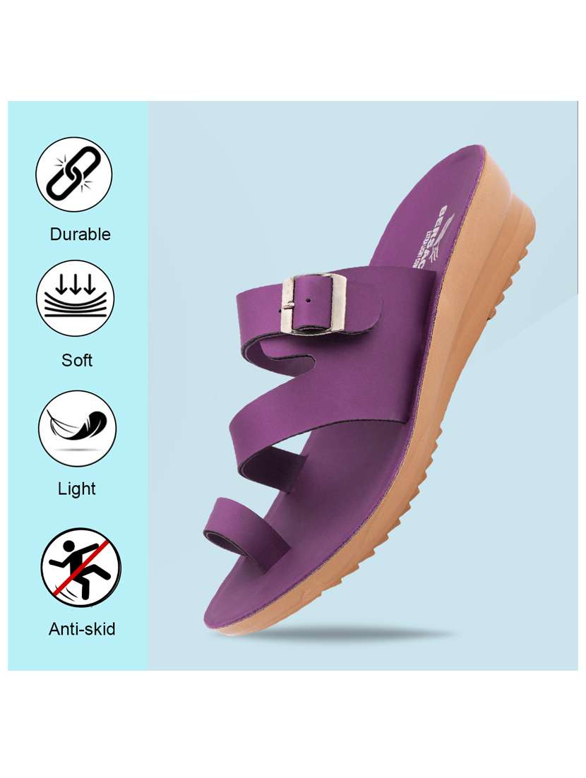 women solid open toe sandal - 22275487 -  Standard Image - 4