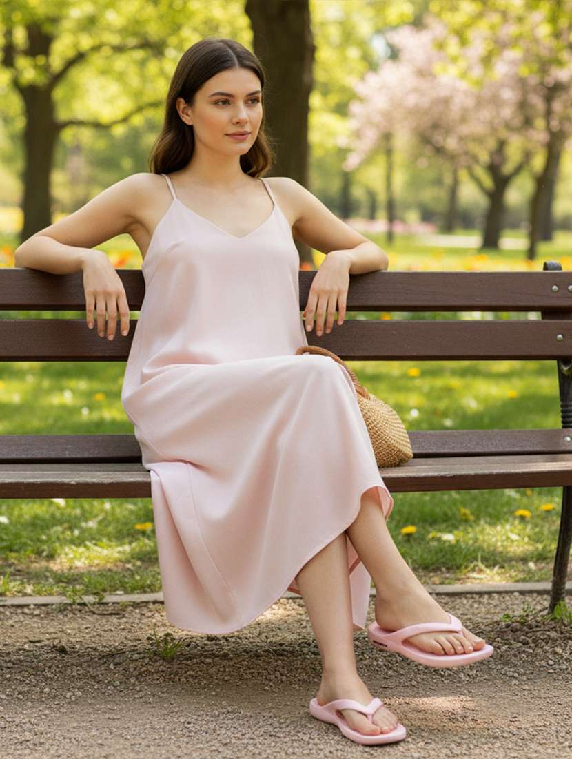 women solid slip on flip flop - 22275510 -  Standard Image - 1