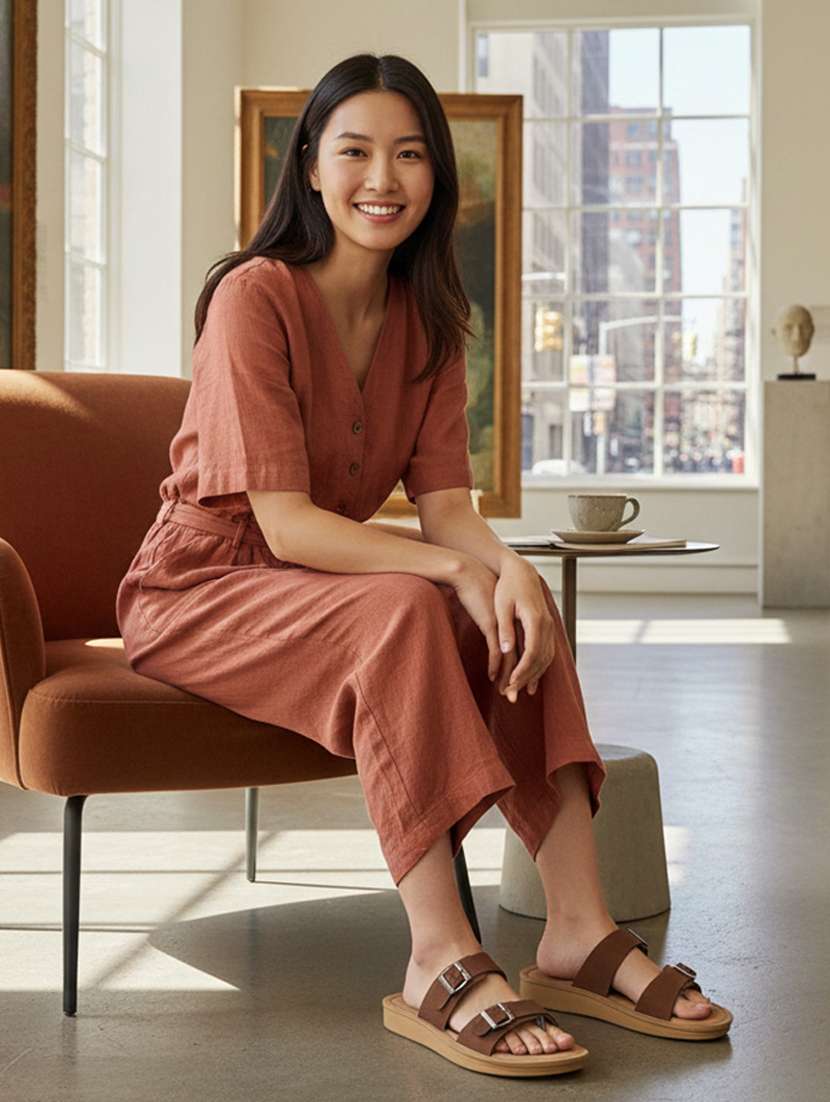 women solid slip on flip flop - 22275515 -  Standard Image - 1