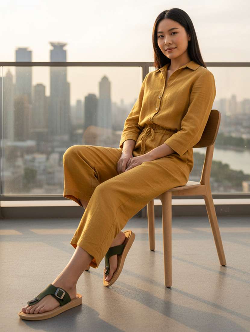 women solid slip on flip flop - 22275529 -  Standard Image - 1