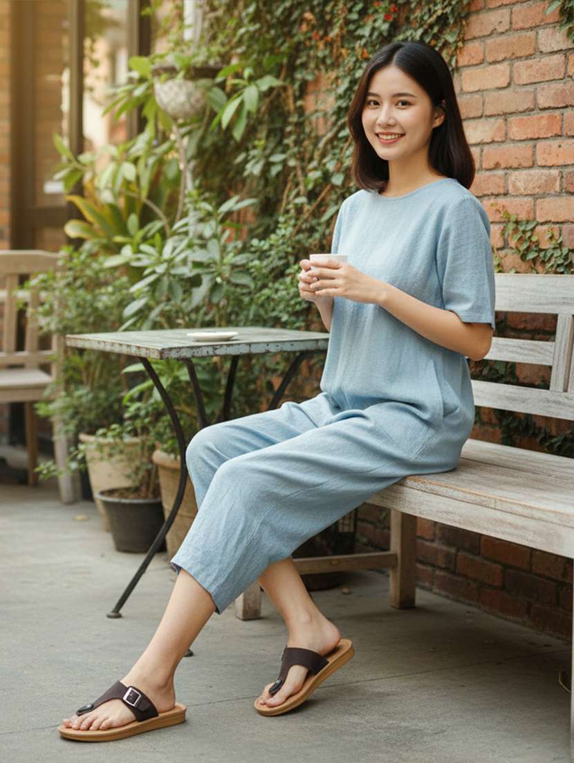 women solid slip on flip flop - 22275530 -  Standard Image - 1