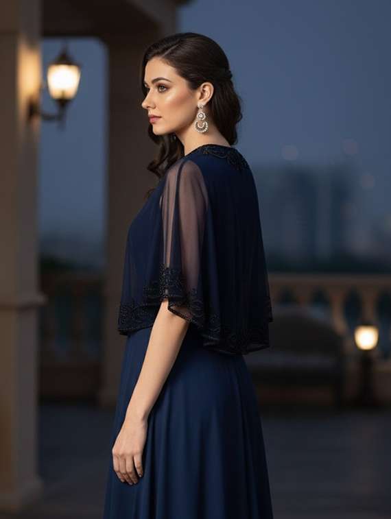 women embellished crop cape - 22275647 -  Standard Image - 1