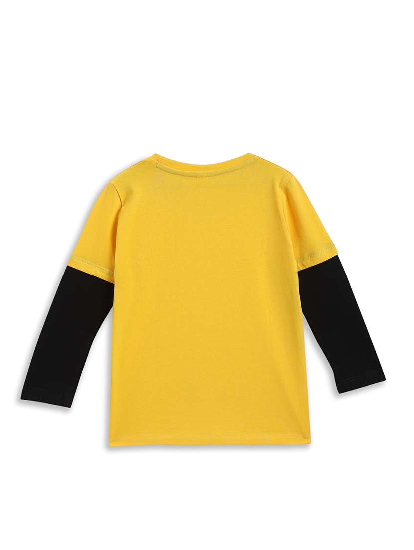 boys color blocked long sleeve t-shirt - 22275762 -  Standard Image - 1
