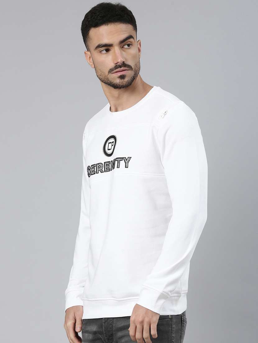 men typographic long sleeve regular fit sweatshirt - 22275894 -  Standard Image - 1