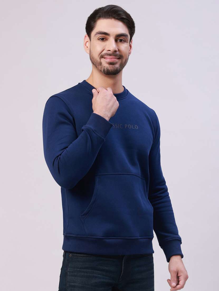 men typographic long sleeve regular fit sweatshirt - 22275901 -  Standard Image - 1