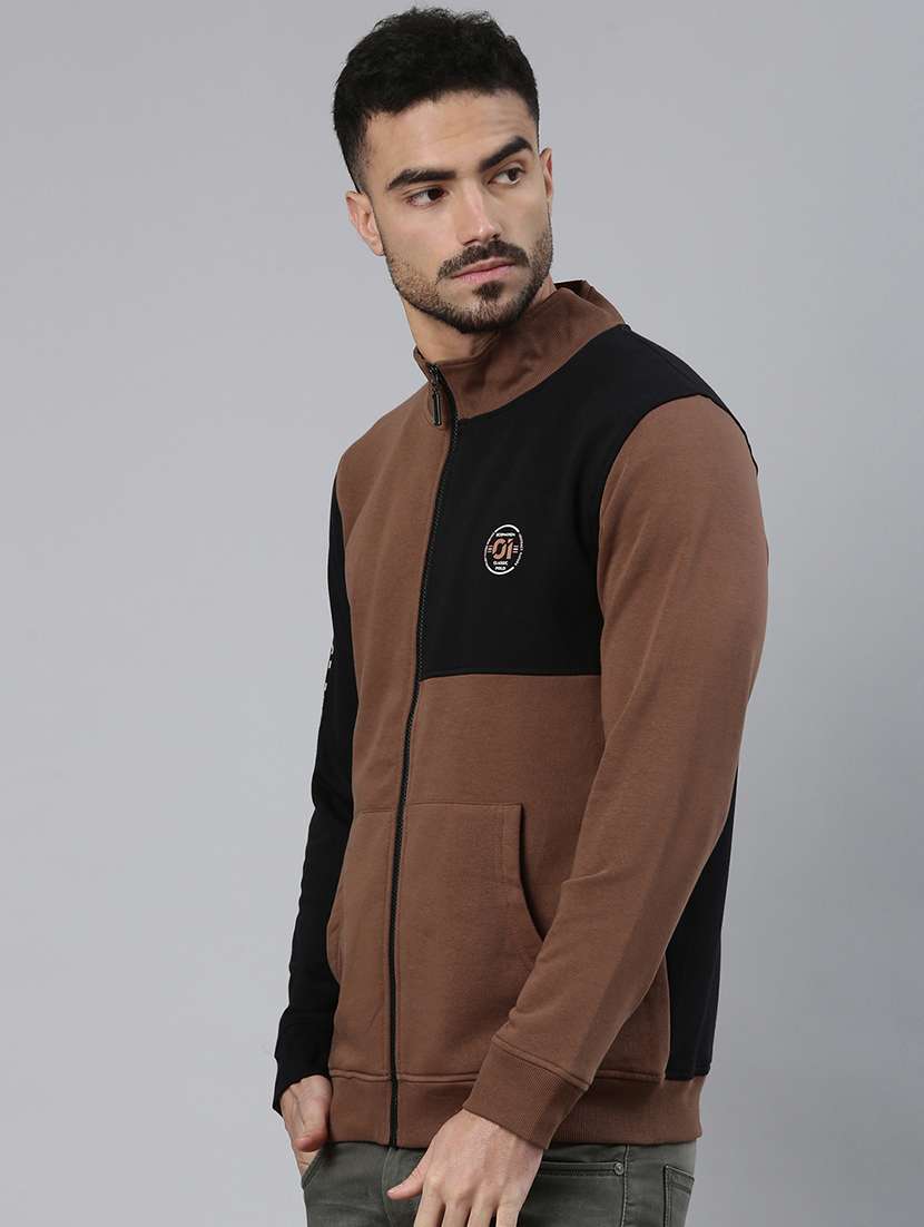 men color block long sleeve regular fit sweatshirt - 22275906 -  Standard Image - 1