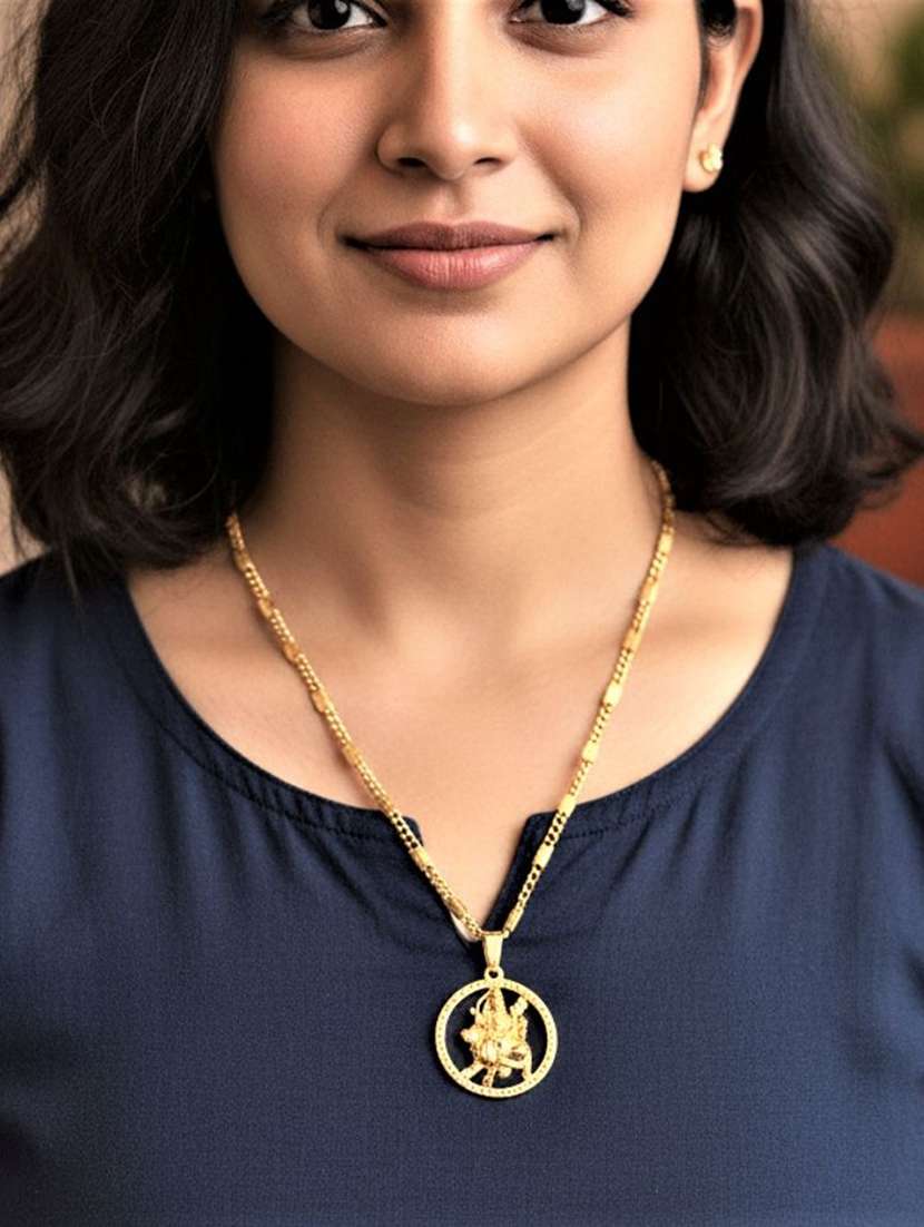 Women Gold Plated Pendant - 22275969 -  Standard Image - 1