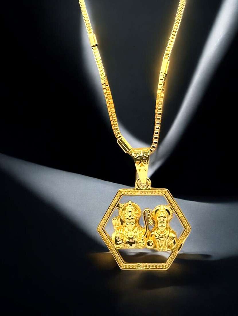 women gold plated pendant - 22275983 -  Standard Image - 1