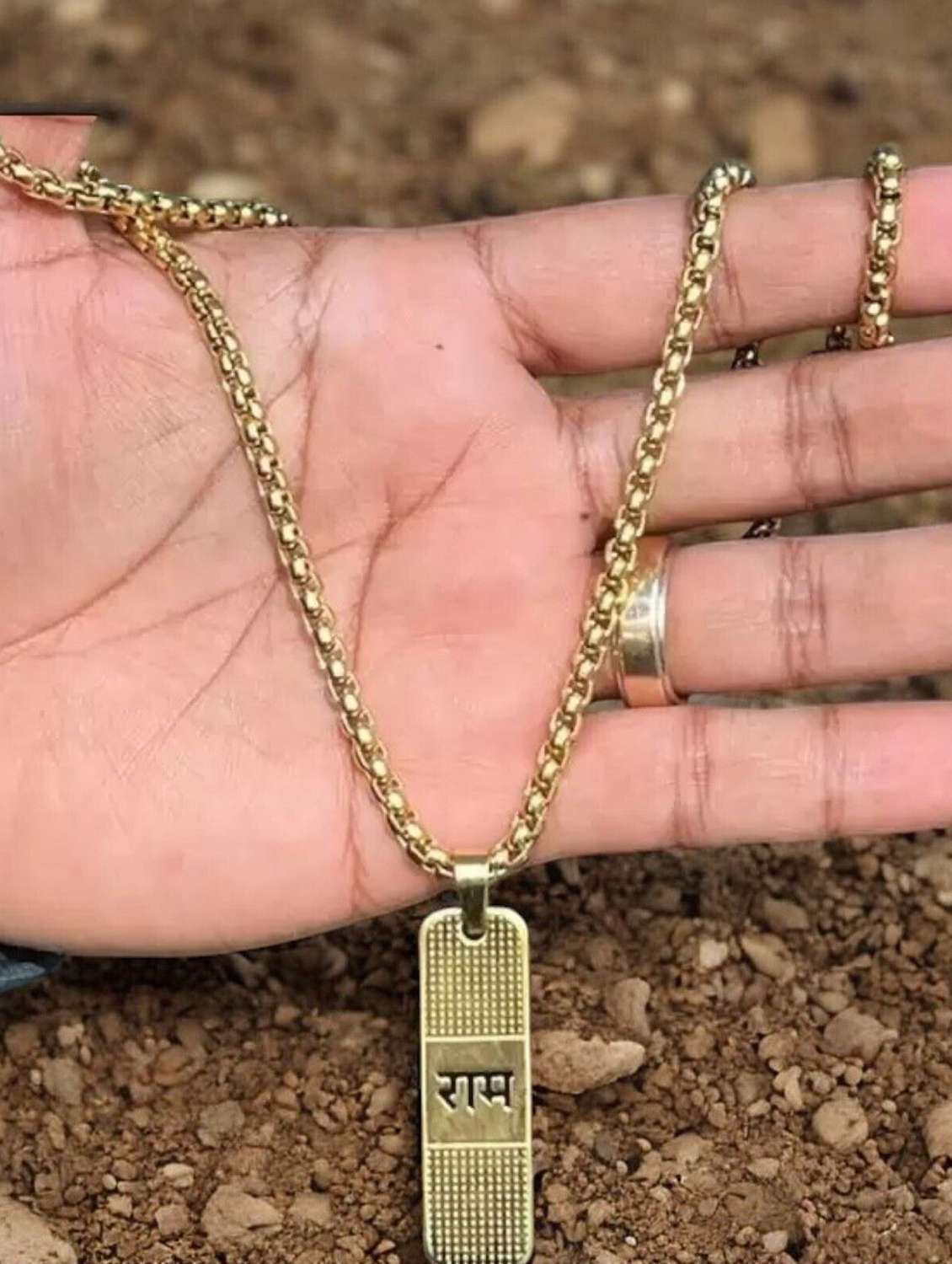 momen gold plated pendant - 22275988 -  Standard Image - 1