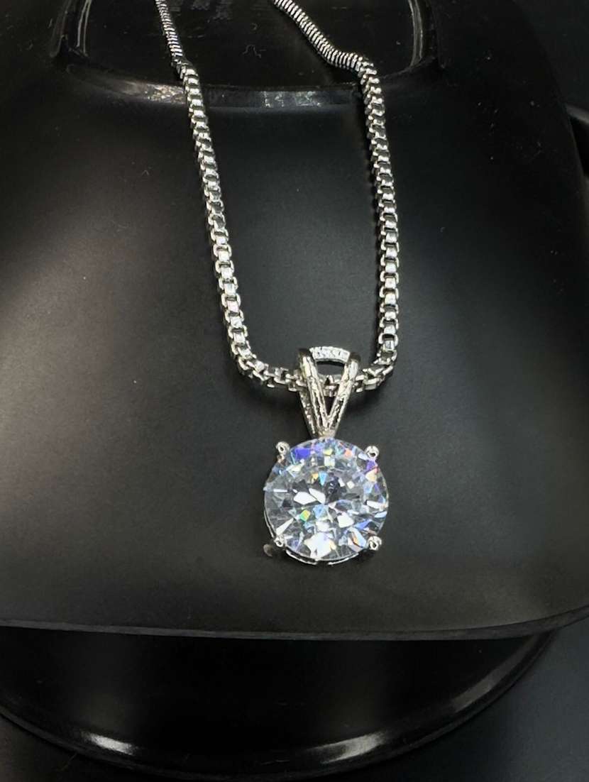 women silver plated pendant - 22275995 -  Standard Image - 1