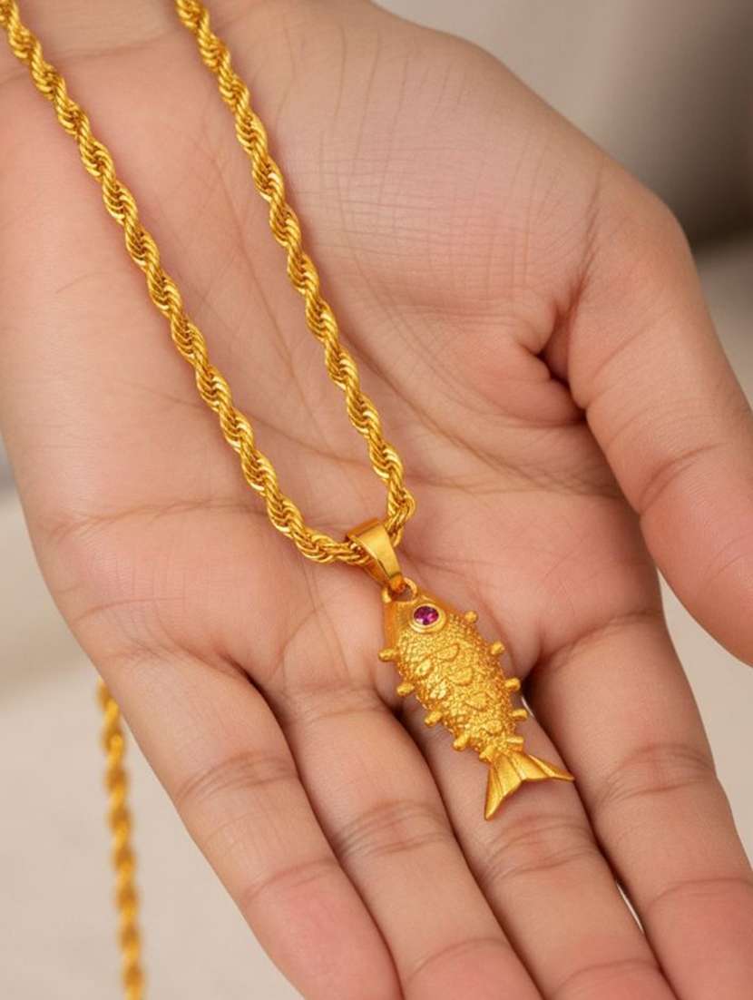 women gold plated pendant - 22276004 -  Standard Image - 1