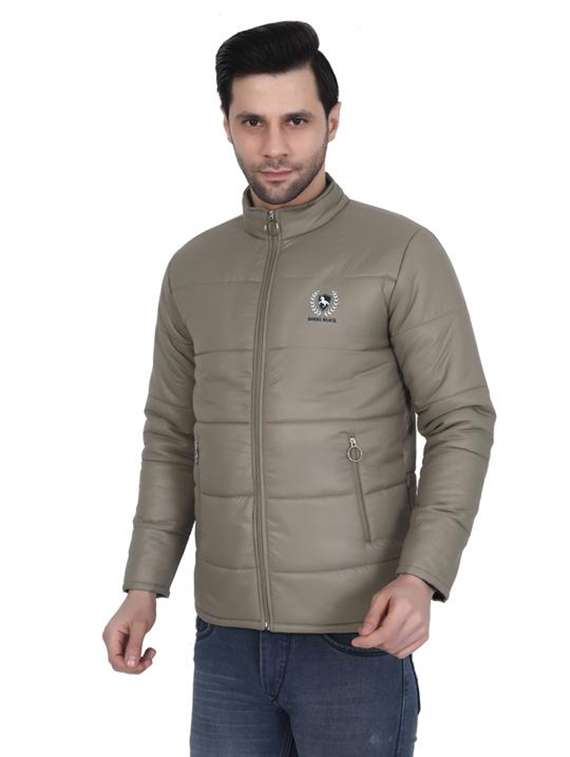 men solid long sleeve puffer jacket - 22276023 -  Standard Image - 1
