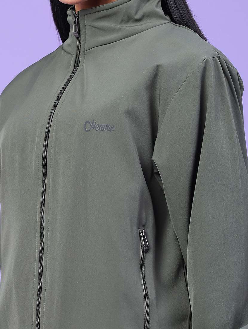 Women Solid Long Sleeve Bomber Jacket - 22276070 -  Standard Image - 4