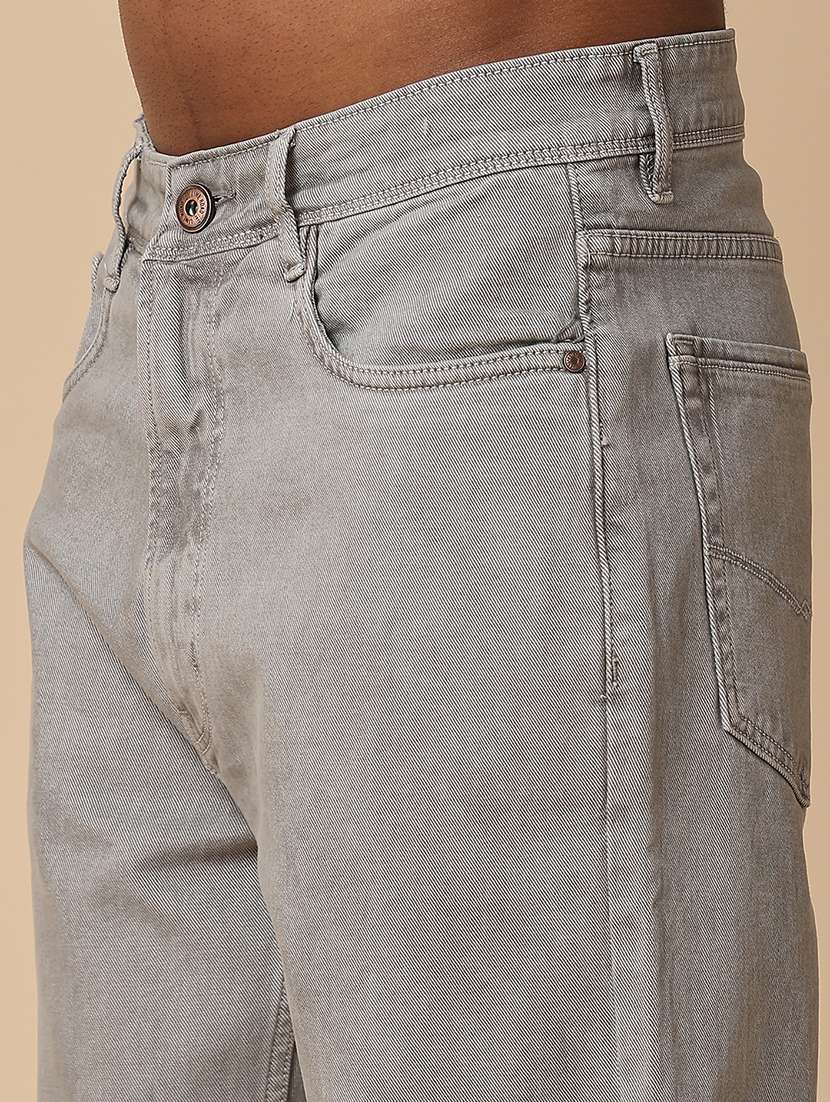 men plain mid rise full length relaxed fit jeans - 22276240 -  Standard Image - 1