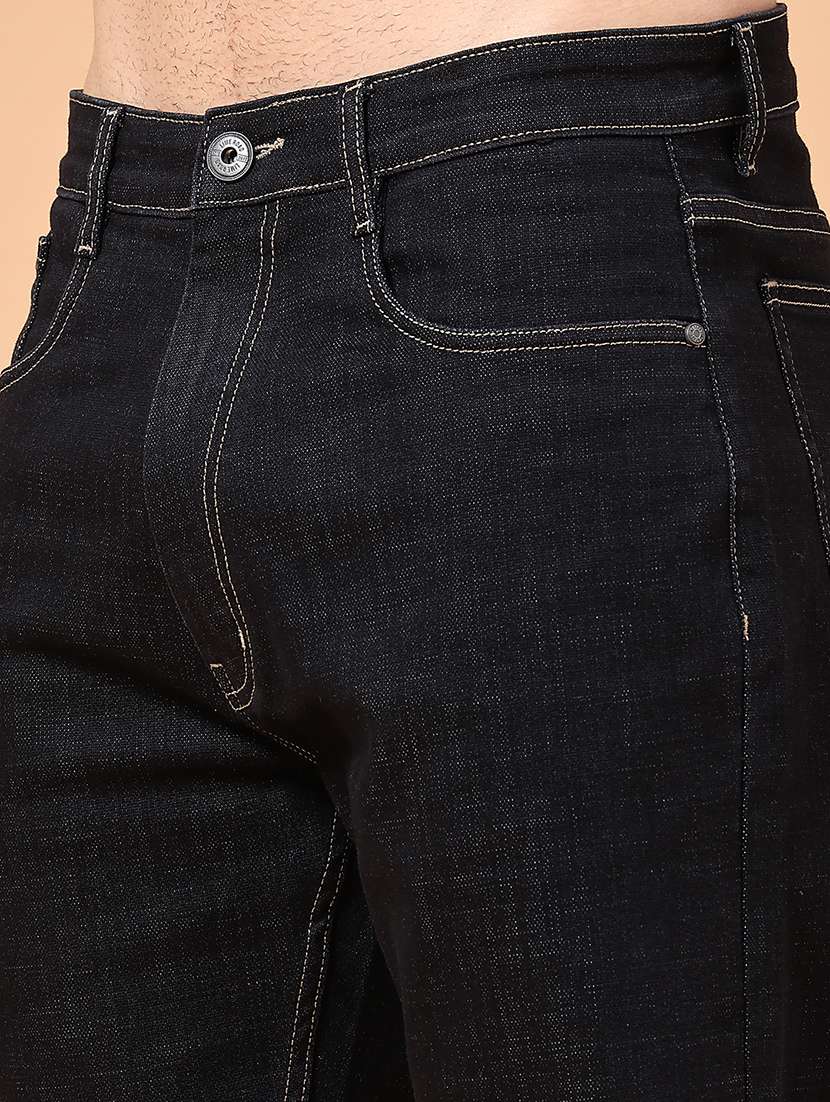 men solid mid rise straight jean - 22276242 -  Standard Image - 1