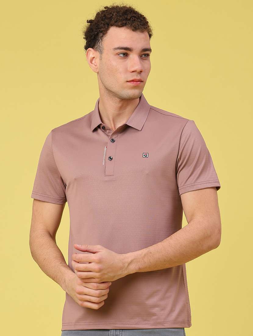 men solid short sleeve regular fit polo t-shirt - 22276254 -  Standard Image - 1