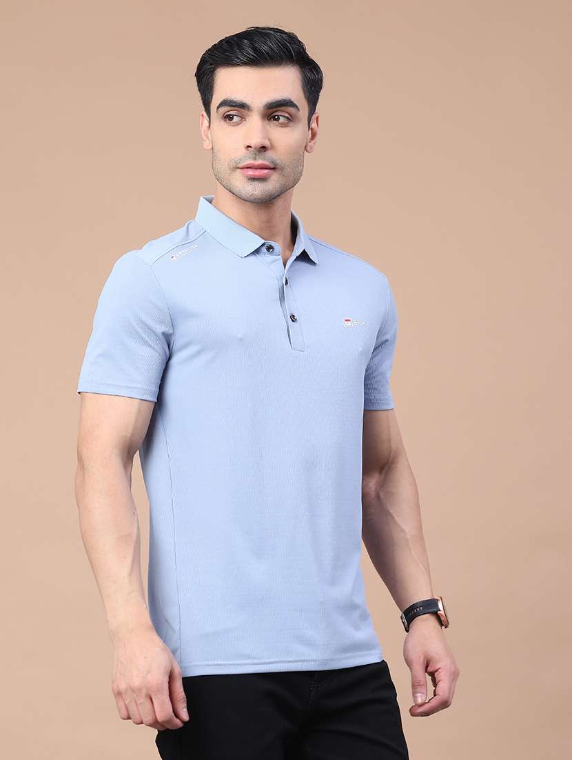 men solid short sleeve slim fit polo t-shirt - 22276256 -  Standard Image - 1