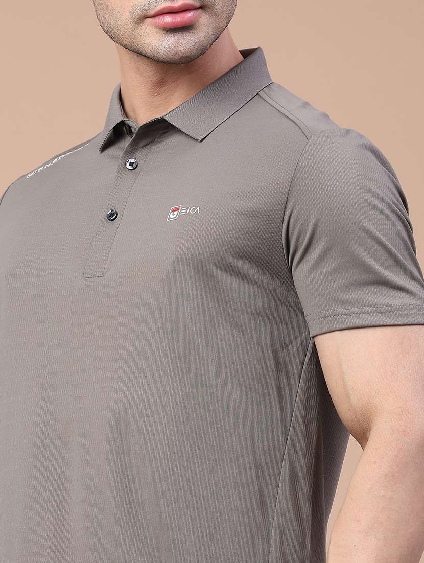 men solid short sleeve slim fit polo t-shirt - 22276258 -  Standard Image - 4