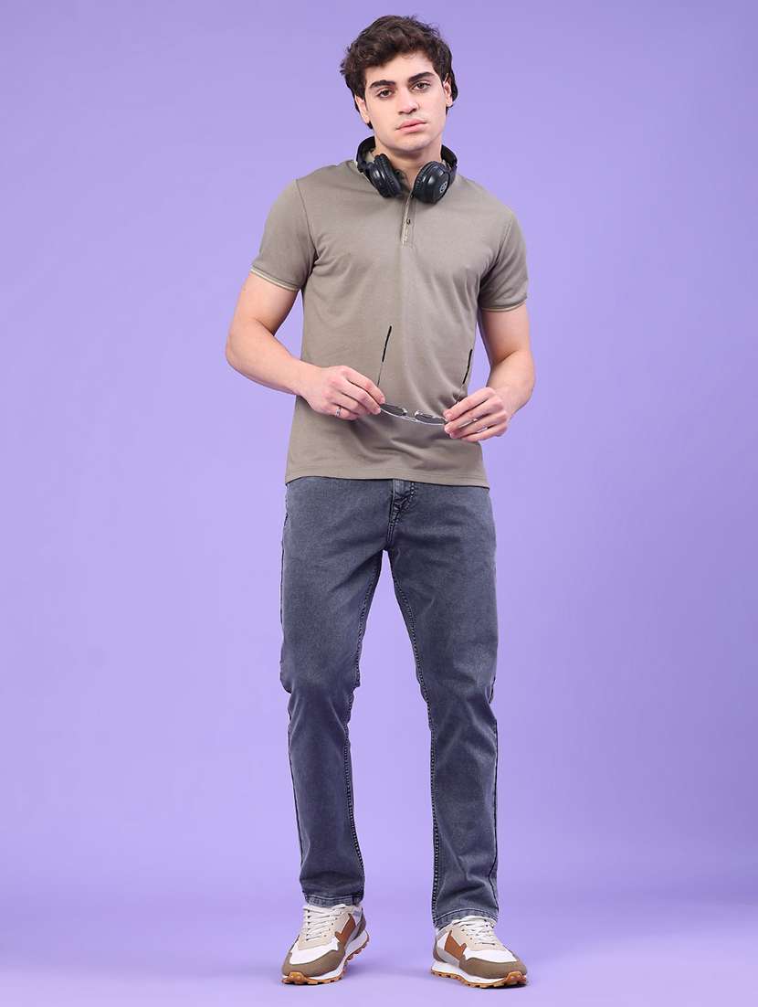 men solid short sleeve regular fit polo t-shirt - 22276264 -  Standard Image - 4