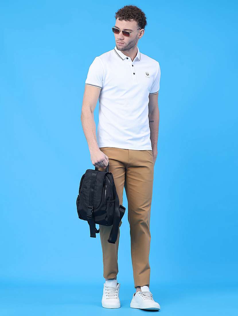 men solid short sleeve regular fit polo t-shirt - 22276271 -  Standard Image - 4