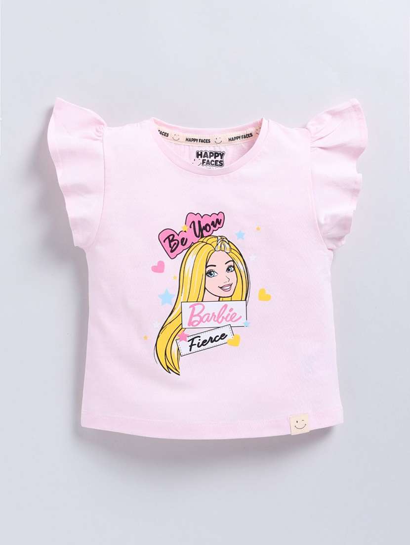 girls printed cap sleeve tee - 22276356 -  Standard Image - 1
