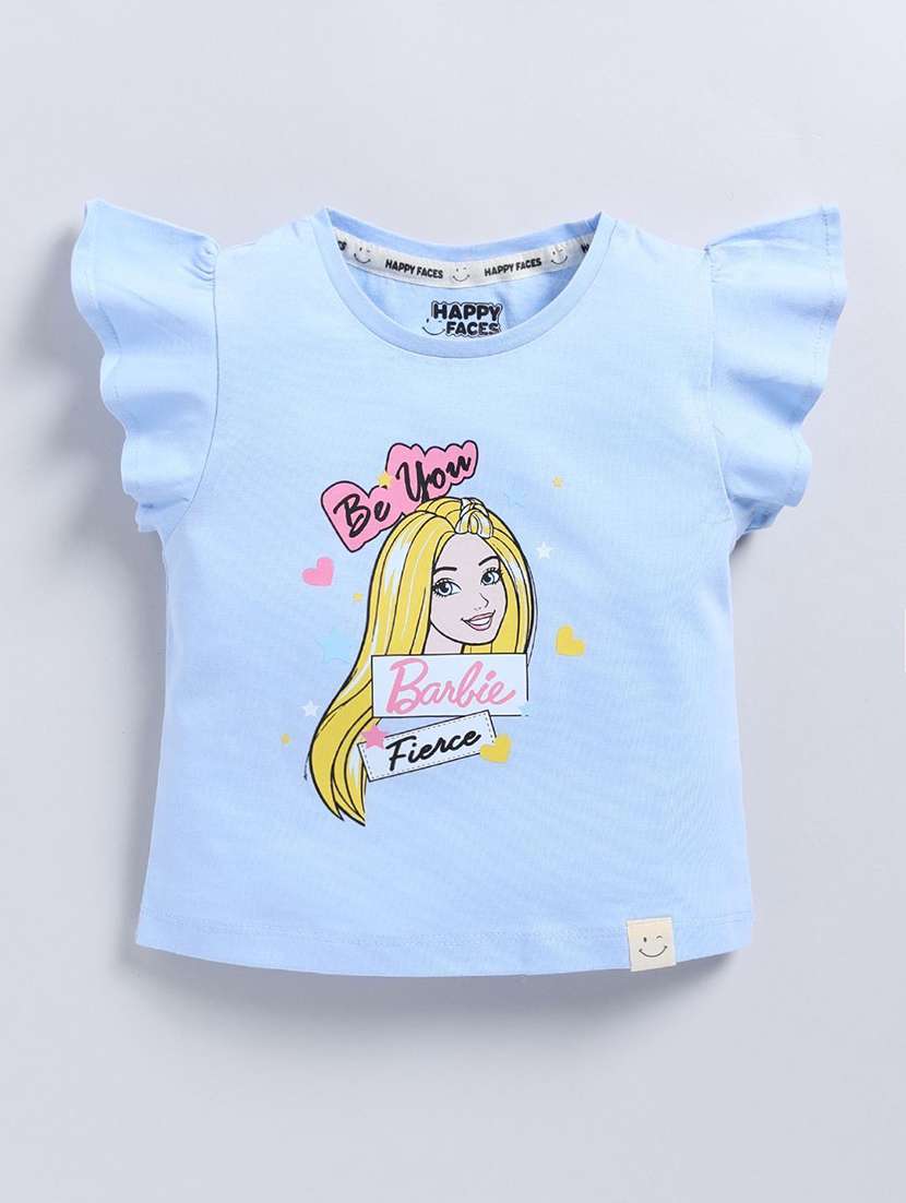 girls printed cap sleeve tee - 22276360 -  Standard Image - 1