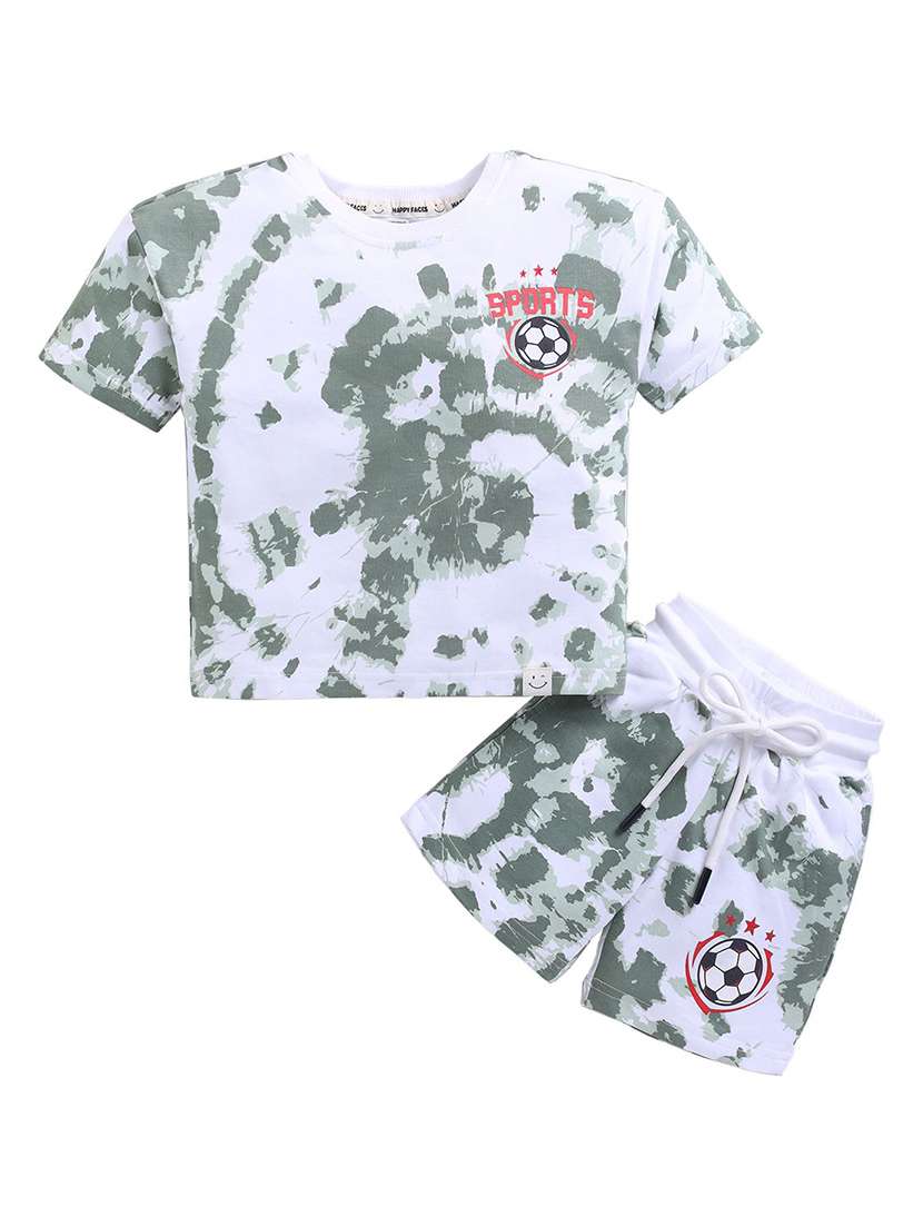 Boys Printed Shorts Co-ord Set - 22276490 -  Standard Image - 1