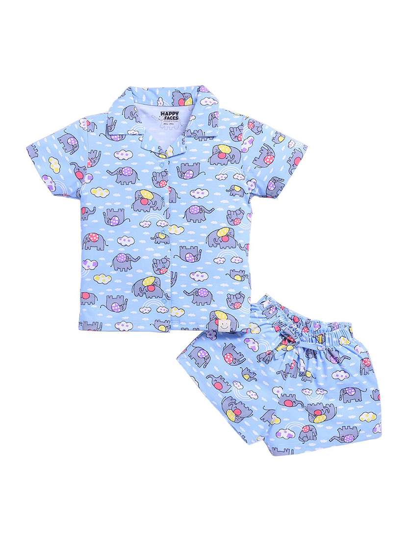 kids printed shorts co-ord set - 22276515 -  Standard Image - 1