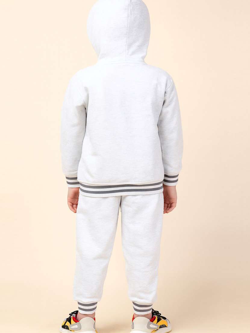 boys printed hooded full length co-ord set - 22276582 -  Standard Image - 1