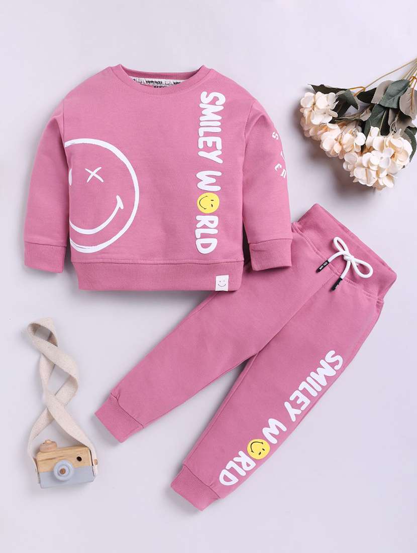 kids printed full length co-ord set