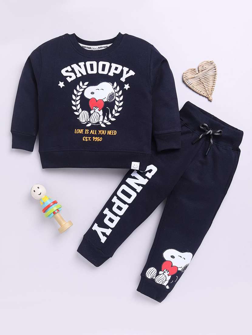 boys printed full length co-ord set