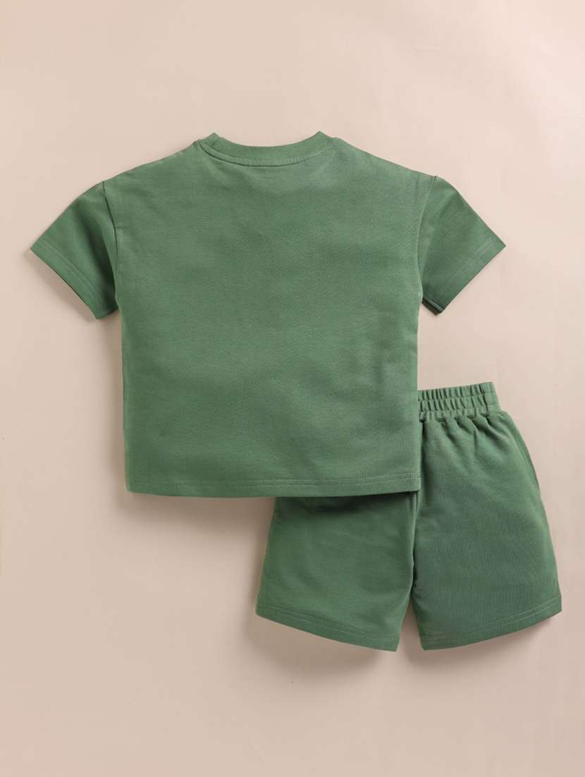 kids printed shorts co-ord set - 22276621 -  Standard Image - 1
