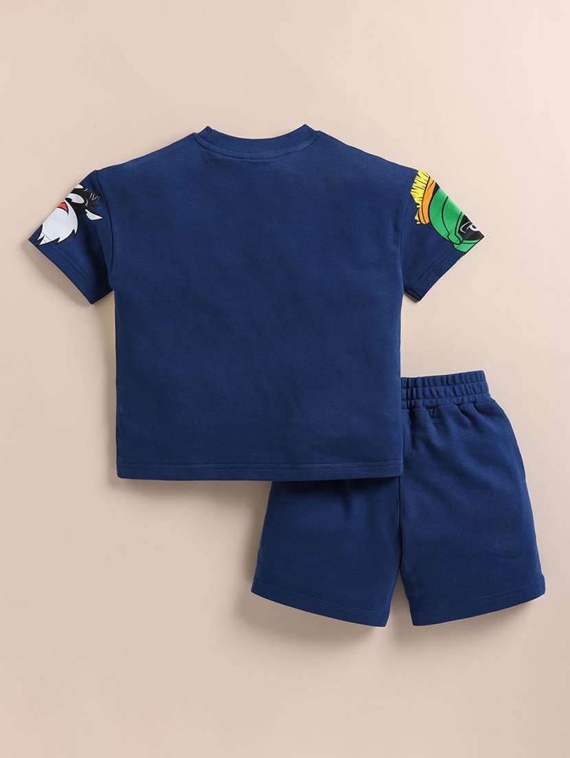 kids printed shorts co-ord set - 22276622 -  Standard Image - 1