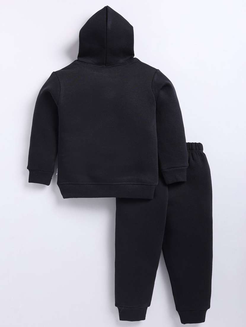 boys printed hooded full length co-ord set - 22276646 -  Standard Image - 1