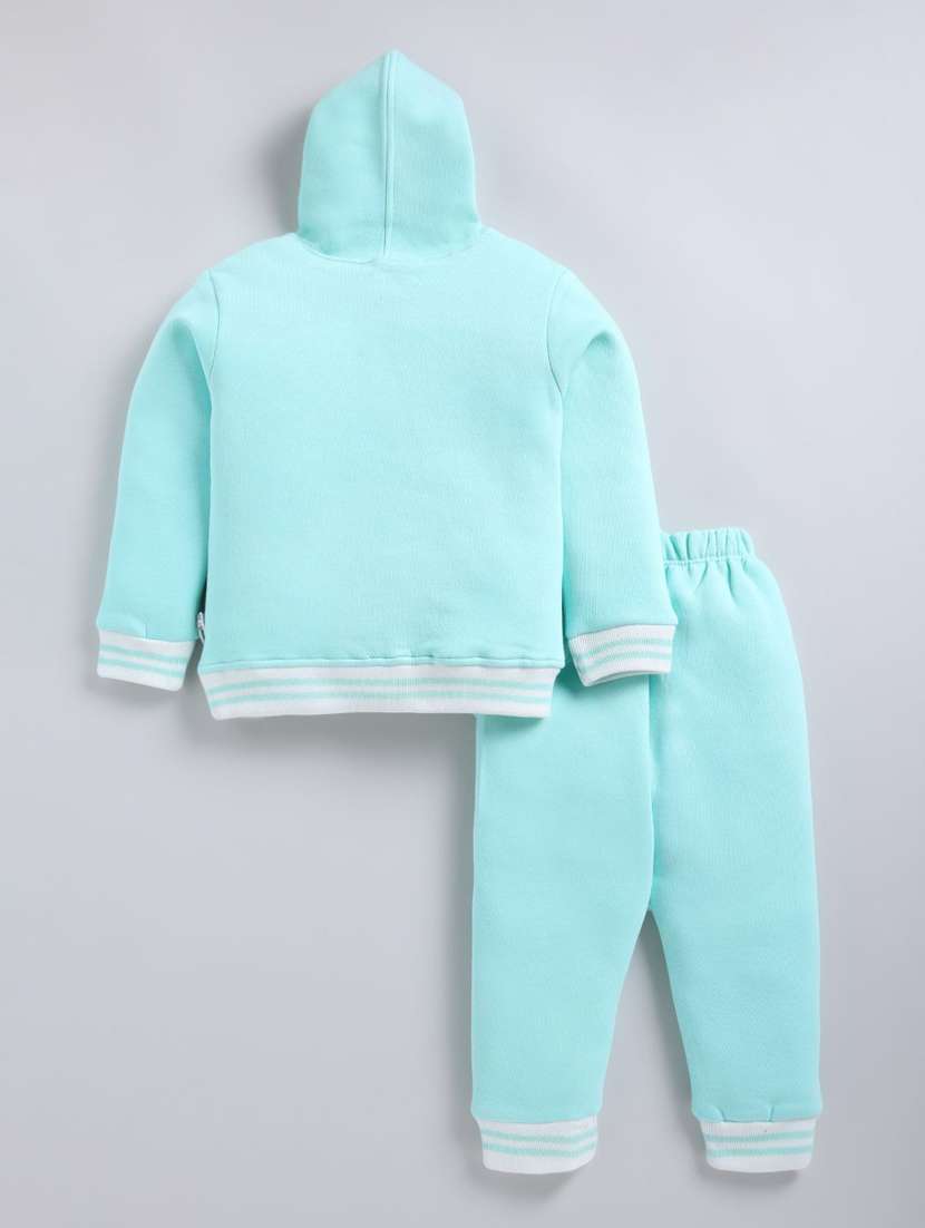 boys printed hooded full length co-ord set - 22276664 -  Standard Image - 1