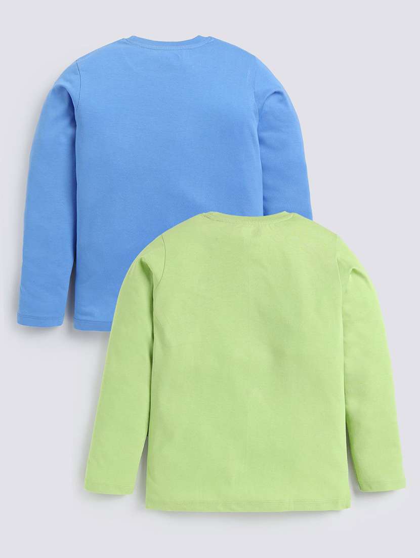 boys pack of 2 printed long sleeve t-shirt - 22276785 -  Standard Image - 1