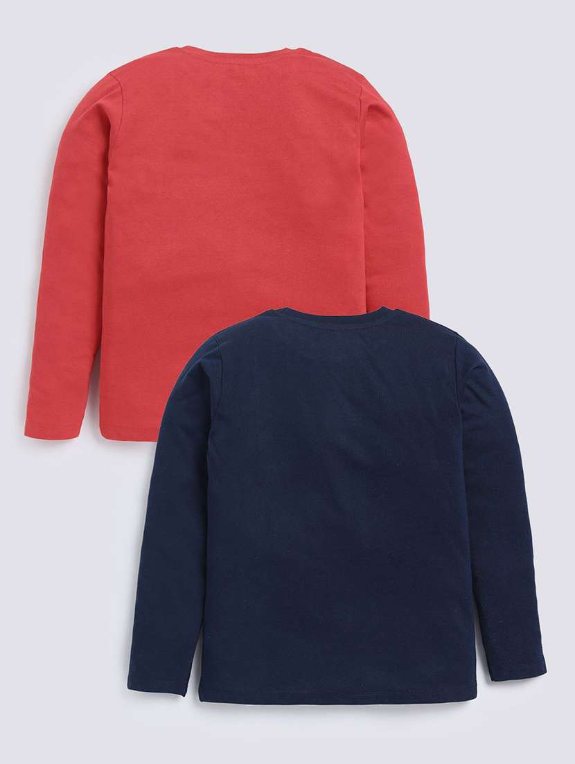 boys pack of 2 printed long sleeve t-shirt - 22276786 -  Standard Image - 1