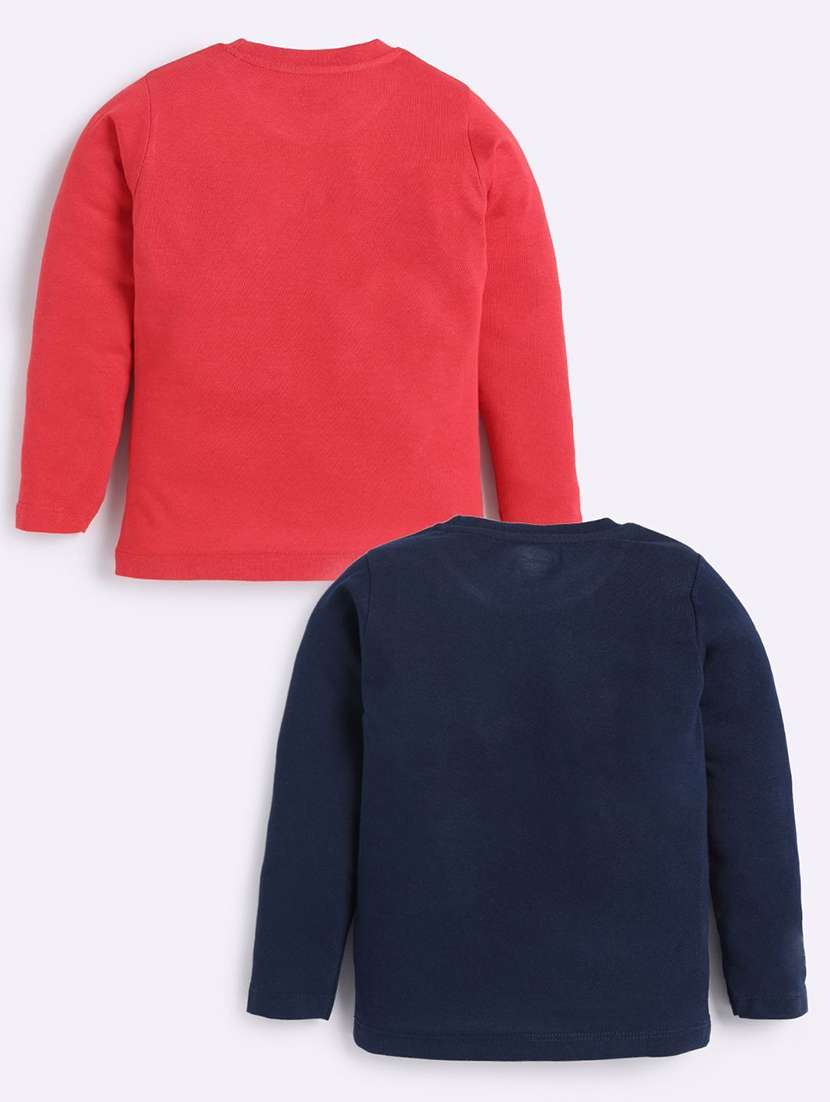 boys pack of 2 printed long sleeve t-shirt - 22276790 -  Standard Image - 1