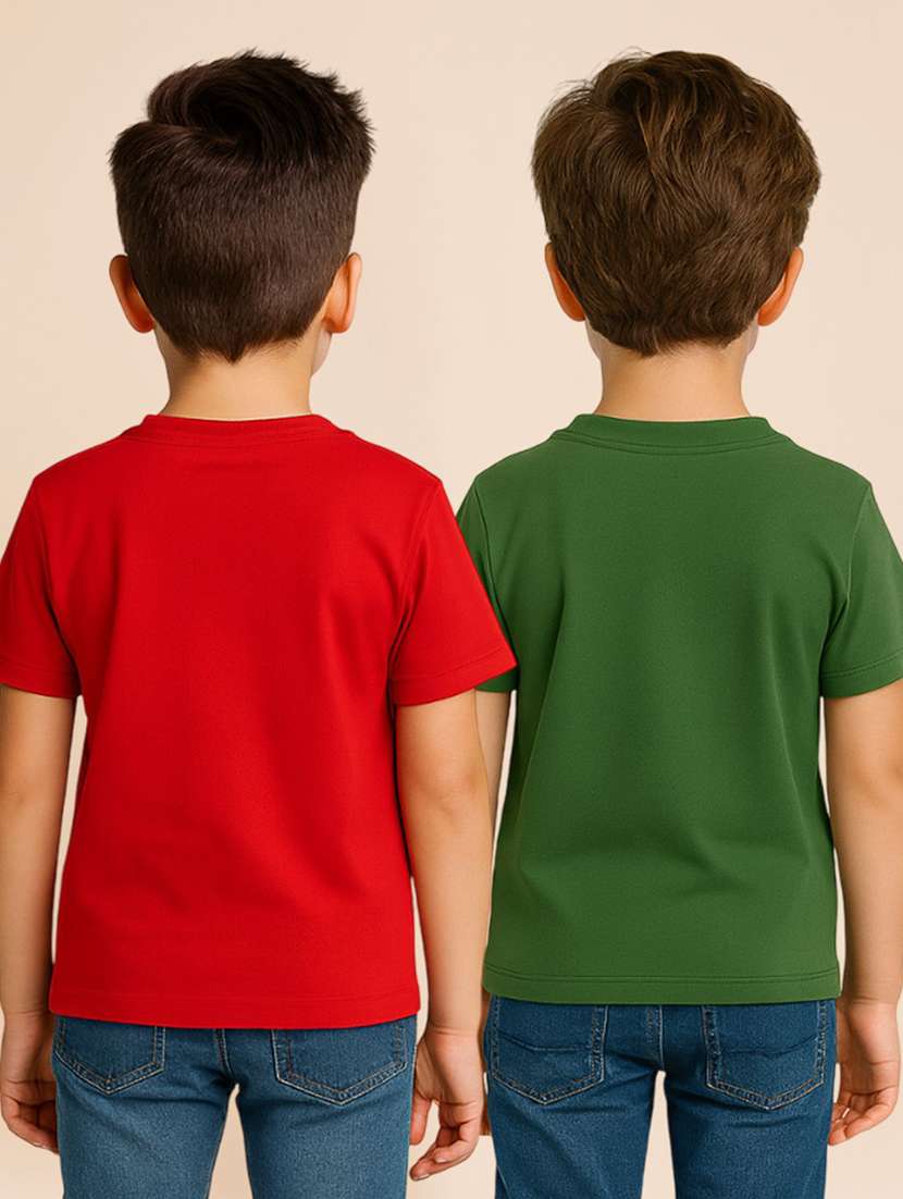boys pack of 2 printed short sleeve t-shirt - 22276796 -  Standard Image - 1